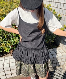 フリルヘムキャミワンピース