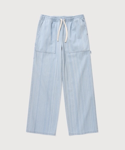 COVERNAT（カバーナット）の「WOMAN STRIPED DENIM PANTS（デニムパンツ・レディース・ライトブルー・MEDIUM/SMALL）」の8枚目の写真