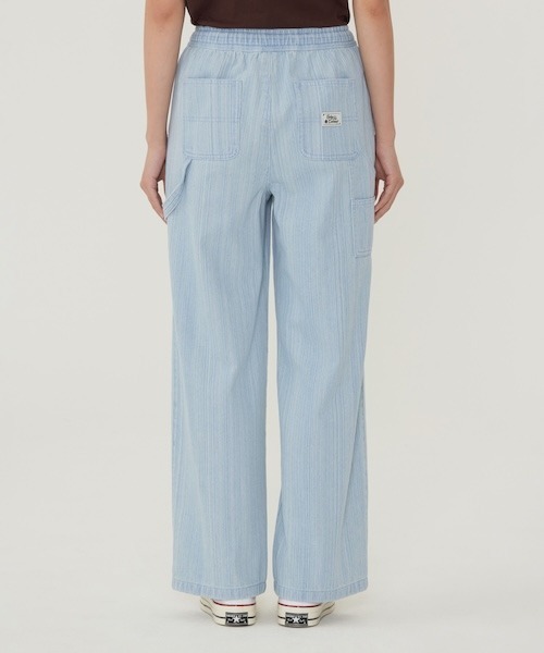 COVERNAT（カバーナット）の「WOMAN STRIPED DENIM PANTS（デニムパンツ・レディース・ライトブルー・MEDIUM/SMALL）」の7枚目の写真