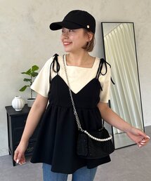 prose verse | 【MOMO】〈吸水速乾・UVカット〉スクエアネックTシャツ(Tシャツ/カットソー)