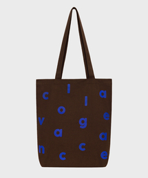 COLLAGEVACANCE（コラージュバカンス）の「Logo Alphabet Cotton Bag (Brown)（エコバッグ/サブバッグ）」