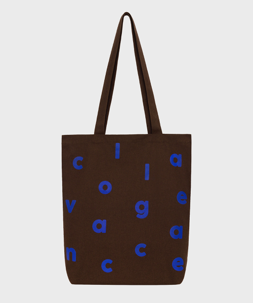 COLLAGEVACANCE(コラージュバカンス)の「Logo Alphabet Cotton Bag (Brown)(エコバッグ/サブバッグ・レディース・その他・FREE)」の1枚目の写真