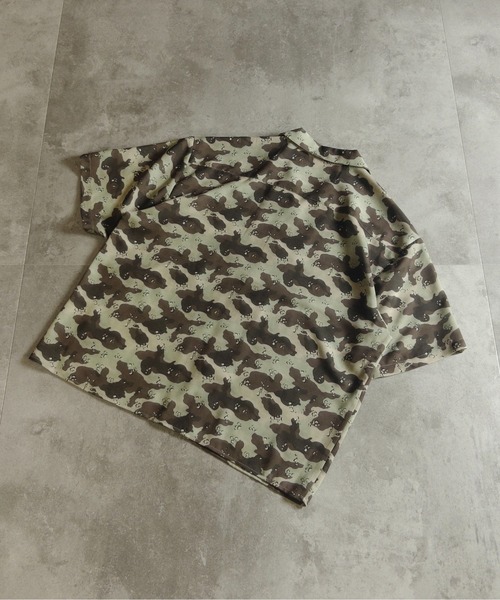 many men many mind(メニーメンメニーマインド)の「MANYMENMANYMINDS / ポリエステルマイクロメッシュ/総柄シャツ/カモ/リアルツリー/アブストラクト(シャツ/ブラウス・メンズ・カーキ/ブラック/ホワイト/ベージュ/オレンジ・MEDIUM/LARGE/X-LARGE)」の6枚目の写真