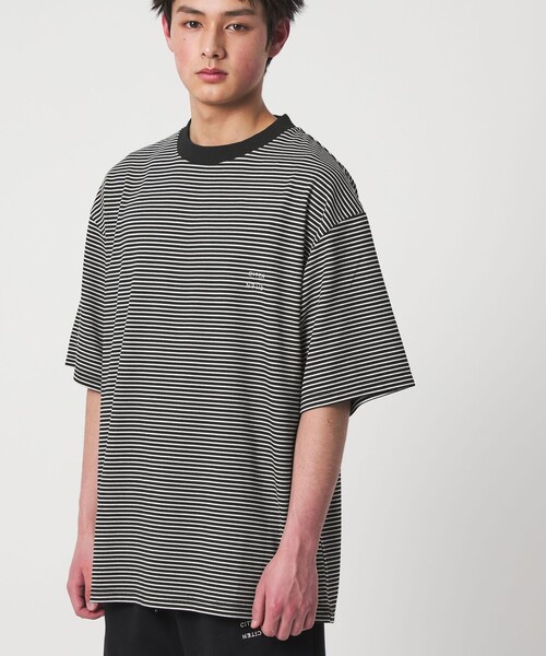 CITEN(シテン)の「<CITEN>リップルボーダーT(Tシャツ/カットソー・メンズ・ホワイト/ブラック・L/M)」の8枚目の写真