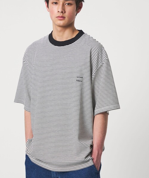 CITEN(シテン)の「<CITEN>リップルボーダーT(Tシャツ/カットソー・メンズ・ホワイト/ブラック・L/M)」の10枚目の写真
