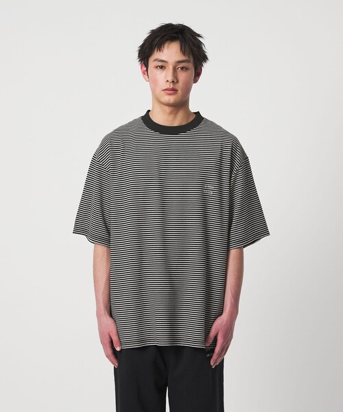 CITEN(シテン)の「<CITEN>リップルボーダーT(Tシャツ/カットソー・メンズ・ホワイト/ブラック・L/M)」の12枚目の写真