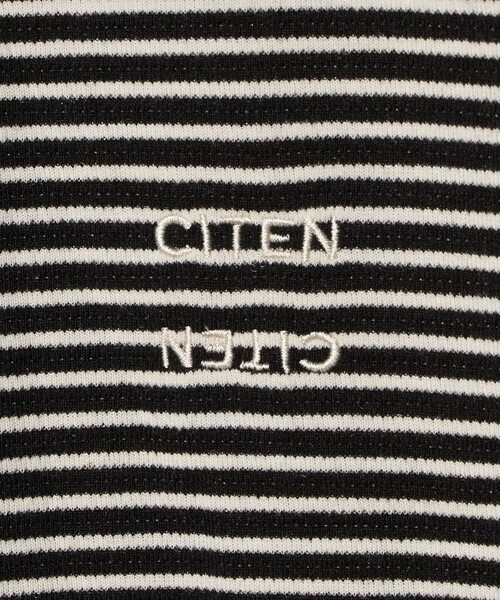 CITEN(シテン)の「<CITEN>リップルボーダーT(Tシャツ/カットソー・メンズ・ホワイト/ブラック・L/M)」の14枚目の写真