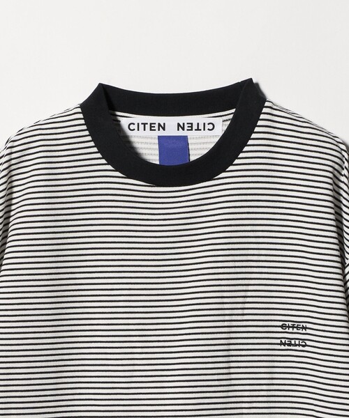 CITEN(シテン)の「<CITEN>リップルボーダーT(Tシャツ/カットソー・メンズ・ホワイト/ブラック・L/M)」の6枚目の写真