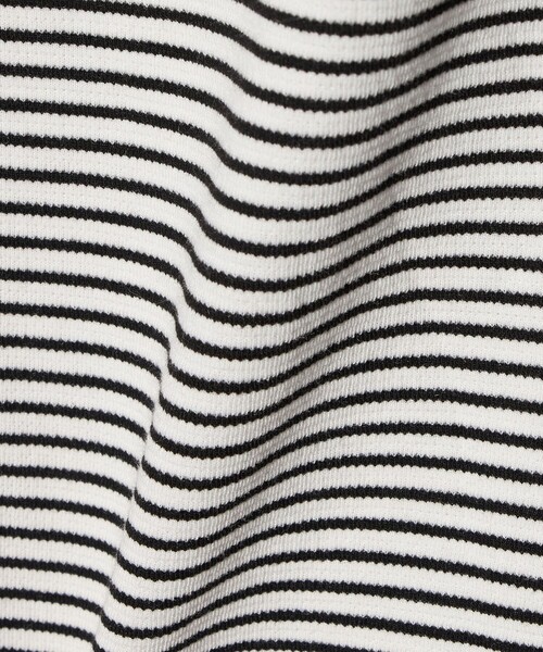 CITEN(シテン)の「<CITEN>リップルボーダーT(Tシャツ/カットソー・メンズ・ホワイト/ブラック・L/M)」の5枚目の写真