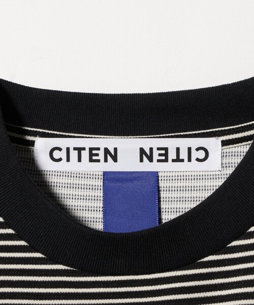 CITEN(シテン)の「<CITEN>リップルボーダーT(Tシャツ/カットソー・メンズ・ホワイト/ブラック・L/M)」の4枚目の写真