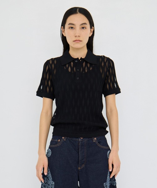 TAAKK(ターク)の「【TAAKK/ターク】Polo Knit/ポロニット(ニット/セーター・レディース・ブラック・1)」の9枚目の写真