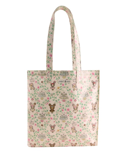 Cath Kidston(キャスキッドソン)の「tokidoki ラージ ブックバッグ Tokidoki Paper Dresses(トートバッグ・レディース・アイボリー・FREE)」の2枚目の写真