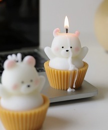 Vini（ヴィニ）の「カップケーキ アニマル キャンドル（キャンドル）」