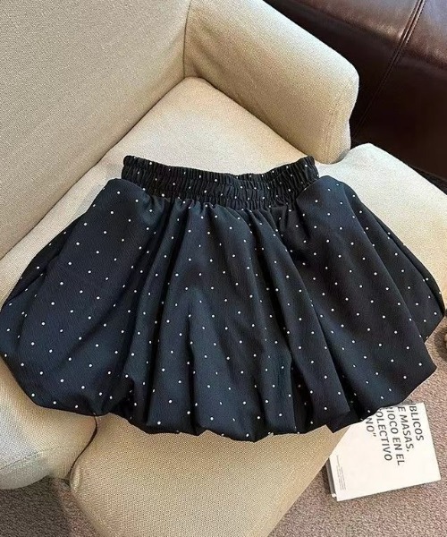 DIAVEL（ディアベル）の「ドット柄フレアミニスカート（スカート・レディース・ブラック/ホワイト・M）」の18枚目の写真