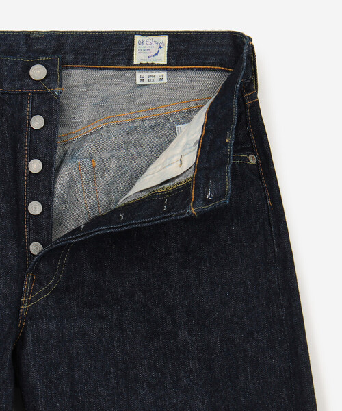orSlow(オアスロウ)の「orSlow | 105 STANDARD SELVEDGE DENIM MEN(デニムパンツ・メンズ・インディゴブルー・2/1/3/4)」の7枚目の写真