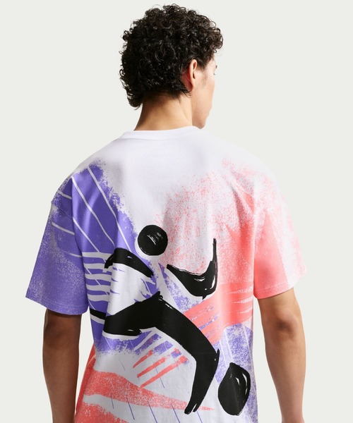 NIKE（ナイキ）の「ナイキ NIKE ナイキ NSW LSE ポスト スタンプ S/S Tシャツ（Tシャツ/カットソー・メンズ・ホワイト×レッド/グレー・S/M/L/LL/3L）」の5枚目の写真