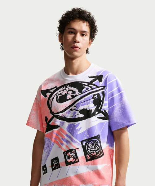 NIKE（ナイキ）の「ナイキ NIKE ナイキ NSW LSE ポスト スタンプ S/S Tシャツ（Tシャツ/カットソー・メンズ・ホワイト×レッド/グレー・S/M/L/LL/3L）」の4枚目の写真