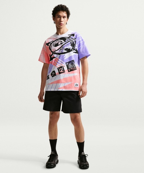 NIKE（ナイキ）の「ナイキ NIKE ナイキ NSW LSE ポスト スタンプ S/S Tシャツ（Tシャツ/カットソー・メンズ・ホワイト×レッド/グレー・S/M/L/LL/3L）」の6枚目の写真