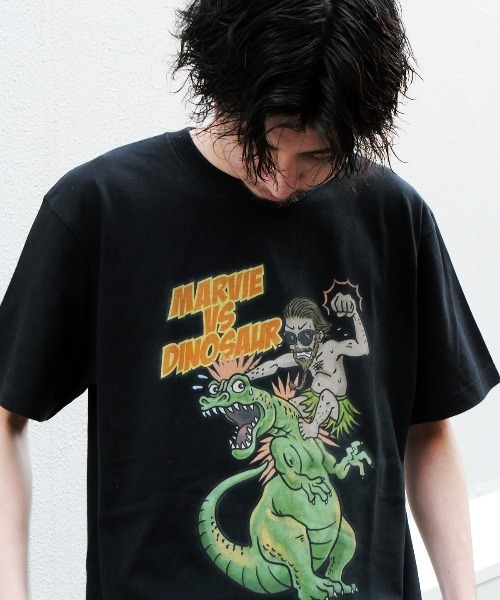 MELLOW（メロー）の「BATTLE SS TEE（Tシャツ/カットソー・メンズ・ブラック/バーガンディー/ホワイト・L/M）」の6枚目の写真