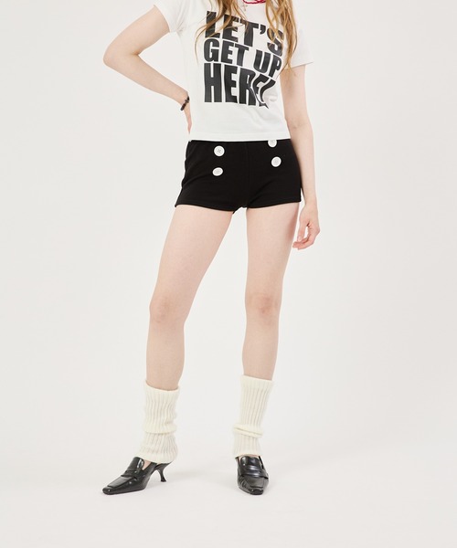 FTW(エフティダブリュー)の「BUTTON MICRO PANTS(その他パンツ・レディース・ブラック・FREE)」の6枚目の写真