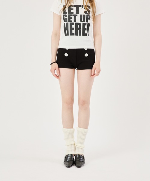 FTW(エフティダブリュー)の「BUTTON MICRO PANTS(その他パンツ・レディース・ブラック・FREE)」の9枚目の写真