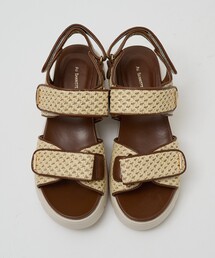 Au BANNISTER | 【軽量】Wベルトスポーツサンダル(サンダル)