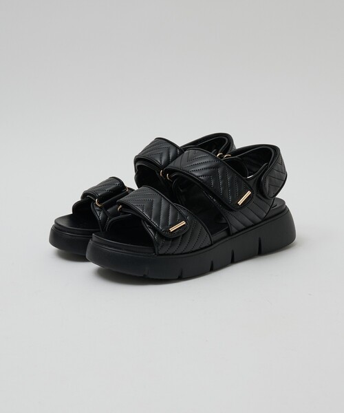 Au BANNISTER（オゥバニスター）の「【軽量】Wベルトスポーツサンダル（サンダル・レディース・ブラック/ブラウン/アイボリー・38/37/36/35/39）」の10枚目の写真