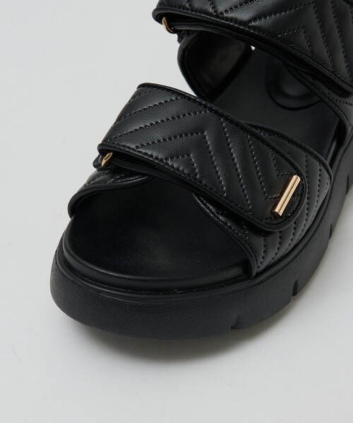 Au BANNISTER（オゥバニスター）の「【軽量】Wベルトスポーツサンダル（サンダル・レディース・ブラック/ブラウン/アイボリー・38/37/36/35/39）」の12枚目の写真