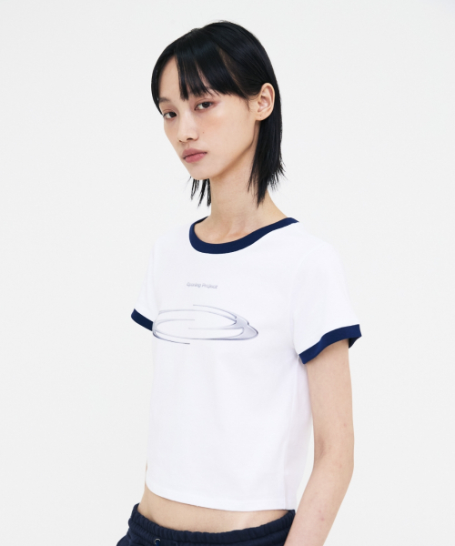 Opening Project（オープニングプロジェクト）の「W  Identity Ringer T Shirt - White（Tシャツ/カットソー・レディース・その他・WS/WM）」の2枚目の写真