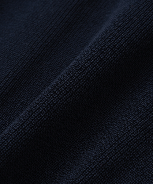 KNITTED(ニッティド)の「クールエバー PK クロップ半袖カーディガン NAVY(ニット/セーター・レディース・その他・MEDIUM/LARGE/X-LARGE)」の6枚目の写真