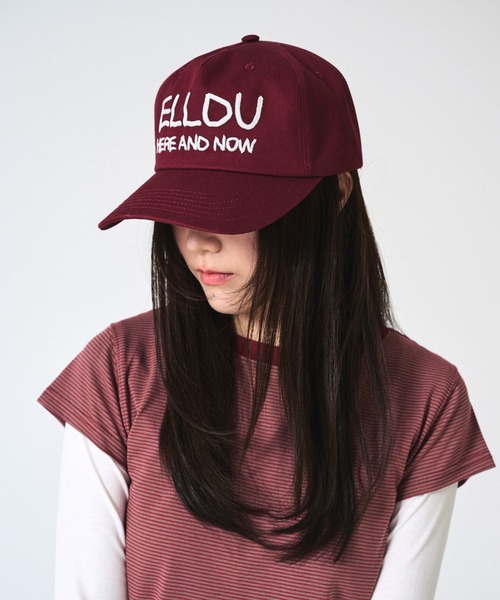 elldu(エルドゥ)の「「elldu/エルドゥ」Waver Chain Stitch Cap ステッチキャップ ユニセックス(キャップ・レディース・ネイビー/バーガンディー/ブラウン/アッシュブラウン/チャコールグレー/ブラック・FREE)」の6枚目の写真