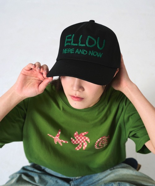 elldu(エルドゥ)の「「elldu/エルドゥ」Waver Chain Stitch Cap ステッチキャップ ユニセックス(キャップ・レディース・ネイビー/バーガンディー/ブラウン/アッシュブラウン/チャコールグレー/ブラック・FREE)」の2枚目の写真