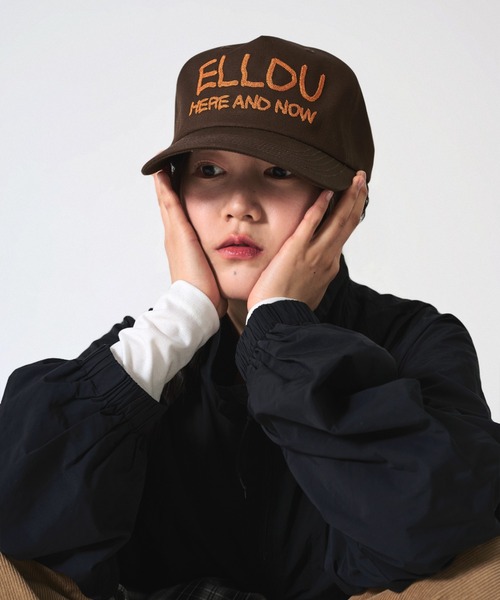 elldu(エルドゥ)の「「elldu/エルドゥ」Waver Chain Stitch Cap ステッチキャップ ユニセックス(キャップ・レディース・ネイビー/バーガンディー/ブラウン/アッシュブラウン/チャコールグレー/ブラック・FREE)」の11枚目の写真