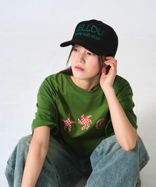 elldu(エルドゥ)の「「elldu/エルドゥ」Waver Chain Stitch Cap ステッチキャップ ユニセックス(キャップ・レディース・ネイビー/バーガンディー/ブラウン/アッシュブラウン/チャコールグレー/ブラック・FREE)」の21枚目の写真