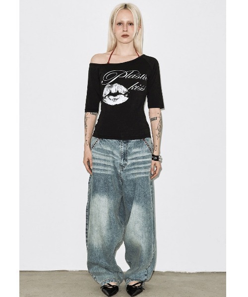 A'GEM/9 × .kom 『FANCY CLUB/ファンシークラブ』BAYWATCH DENIM PANTS