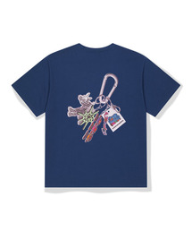 WKNDRS（ウィーキャンドース）の「KEYRING T-SHIRT (NAVY)（Tシャツ/カットソー）」