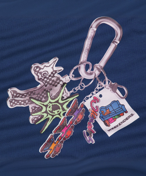 WKNDRS（ウィーキャンドース）の「KEYRING T-SHIRT (NAVY)（Tシャツ/カットソー・レディース・その他・SMALL/MEDIUM/LARGE/X-LARGE）」の6枚目の写真