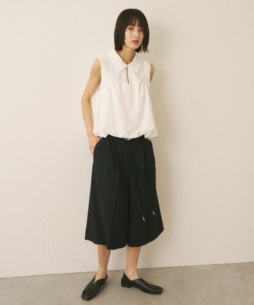 AIC.(エーアイシー)の「バルーンポロドロップテールトップス(その他トップス・レディース・オフホワイト/ライトブルー/ブラック/ピンク・FREE)」の14枚目の写真