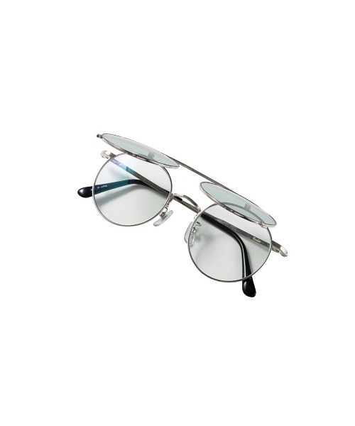 CALEE（キャリー）の「FLIP UP TYPE CIRCLE METAL GLASSES ＜EXCLUSIVE＞（メガネ・メンズ・シルバー系その他2/シルバー系その他/シルバー系その他3・FREE）」の5枚目の写真