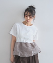 シアージャガードバルーンヘムTシャツ
