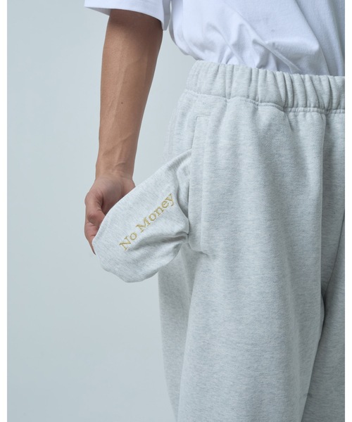 COMMON BASE(コモンベース)の「NO MONEY WIDE SWEATPANTS | BOKUNOU COMMON(スウェットパンツ・メンズ・ブラック/ヘザーグレー・L-XL/S-M)」の17枚目の写真