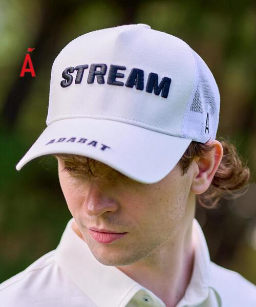 ADABAT STREAM（アダバットストリーム）の「STREAMメッシュキャップ（キャップ・メンズ・ホワイト系/ブラック/レッド系1/ネイビー・00）」の2枚目の写真
