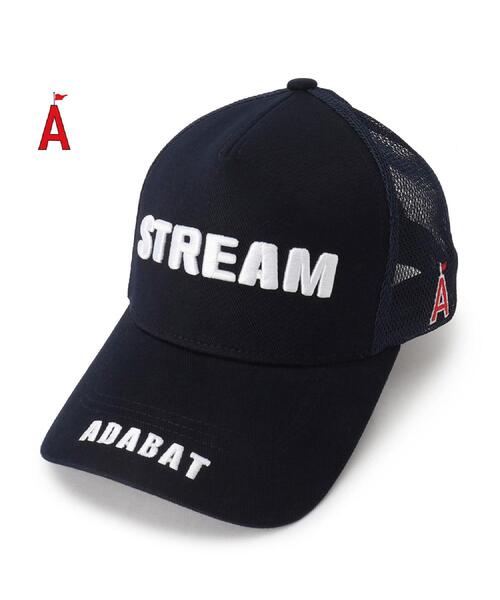 ADABAT STREAM（アダバットストリーム）の「STREAMメッシュキャップ（キャップ・メンズ・ホワイト系/ブラック/レッド系1/ネイビー・00）」の3枚目の写真