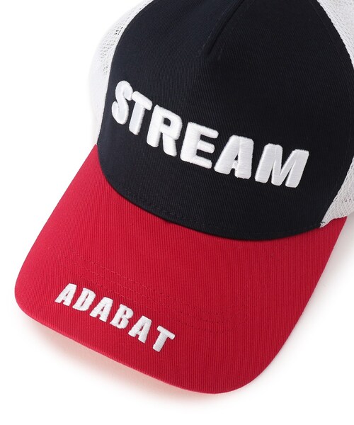ADABAT STREAM（アダバットストリーム）の「STREAMメッシュキャップ（キャップ・メンズ・ホワイト系/ブラック/レッド系1/ネイビー・00）」の9枚目の写真