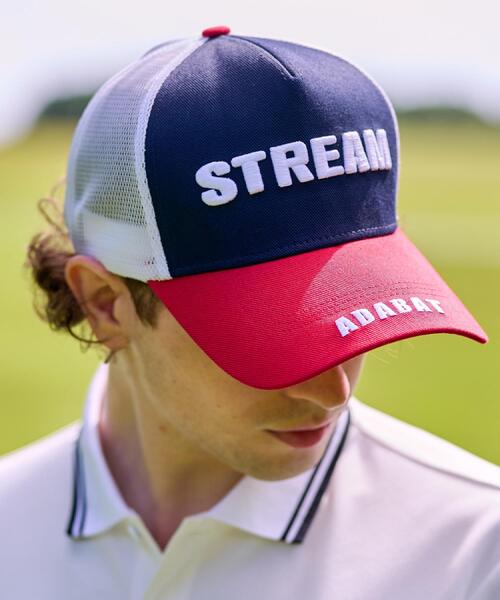 ADABAT STREAM（アダバットストリーム）の「STREAMメッシュキャップ（キャップ・メンズ・ホワイト系/ブラック/レッド系1/ネイビー・00）」の14枚目の写真