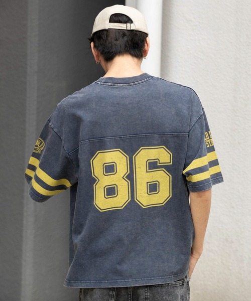WEGO(ウィゴー)の「WEGO/【26年春夏新作】ナンバリングTシャツ(Tシャツ/カットソー・メンズ・レッド/ブラック/ネイビー/ホワイト・MEDIUM/LARGE)」の7枚目の写真