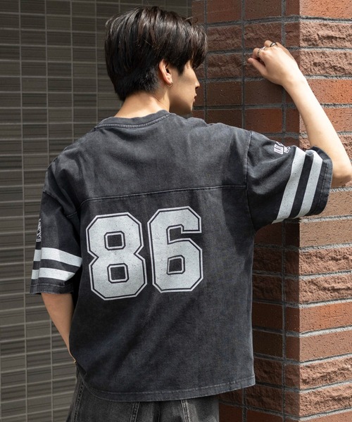 WEGO(ウィゴー)の「WEGO/【26年春夏新作】ナンバリングTシャツ(Tシャツ/カットソー・メンズ・レッド/ブラック/ネイビー/ホワイト・MEDIUM/LARGE)」の6枚目の写真