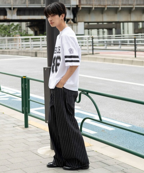WEGO(ウィゴー)の「WEGO/【26年春夏新作】ナンバリングTシャツ(Tシャツ/カットソー・メンズ・レッド/ブラック/ネイビー/ホワイト・MEDIUM/LARGE)」の20枚目の写真
