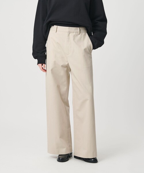 ER(イーアール)の「<ER>チノ ワイド パンツ(その他パンツ・レディース・ベージュ/ブラック/ナチュラル・S/M)」の13枚目の写真