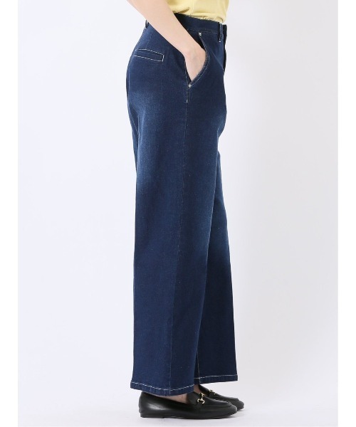 m.f.editorial(エムエフエディトリアル)の「【ストレッチ ジーンズ】m.f.エディトリアル レディース ストレート デニム(デニムパンツ・レディース・ネイビー・MEDIUM/LARGE)」の11枚目の写真